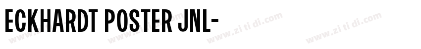 Eckhardt Poster JNL字体转换